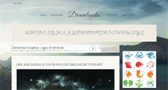 Desktop Screenshot of dreamlandia.com
